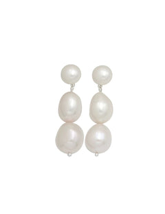 Three Freshwater Pearl Drop Earrings