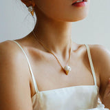 Natural Baroque pearl ice cream cone Earrings - Gembea Jewelry