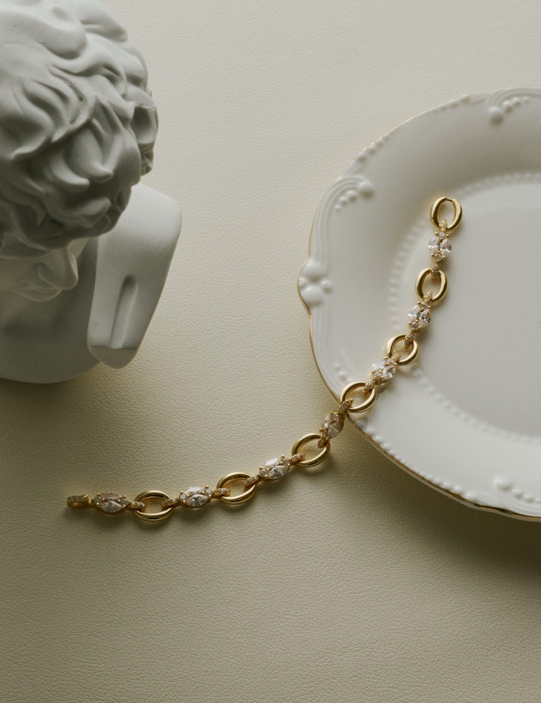 Interlock Halo Lab-grown Diamond Fine Bracelet gembea jewelry