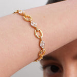 Interlock Halo Lab-grown Diamond Fine Bracelet gembea jewelry