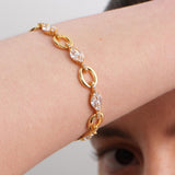 Interlock Halo Lab-grown Diamond Fine Bracelet gembea jewelry