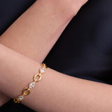 Interlock Halo Lab-grown Diamond Fine Bracelet gembea jewelry