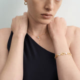 Interlock Halo Lab-grown Diamond Fine Bracelet gembea jewelry