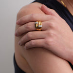 Intersect Belt Lab-grown Diamond Ring gembea jewelry