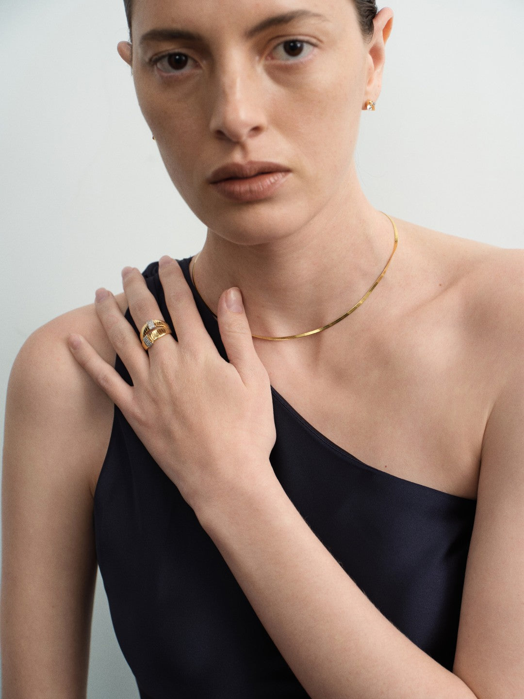 Intersect Belt Lab-grown Diamond Ring gembea jewelry