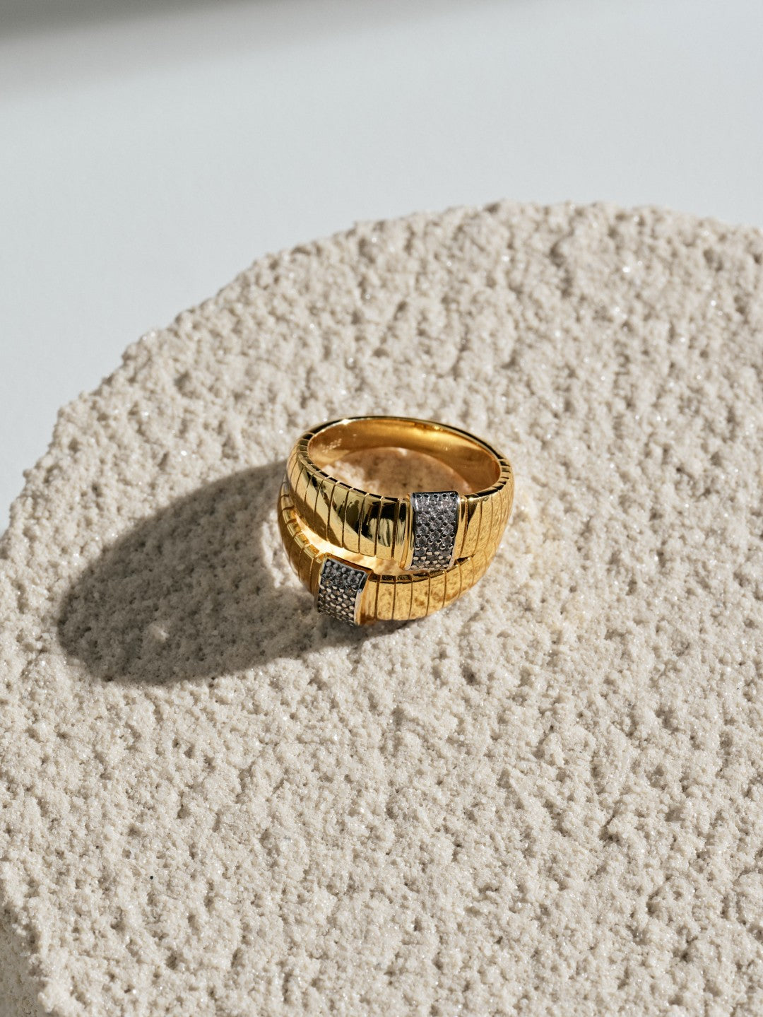 Intersect Belt Lab-grown Diamond Ring gembea jewelry