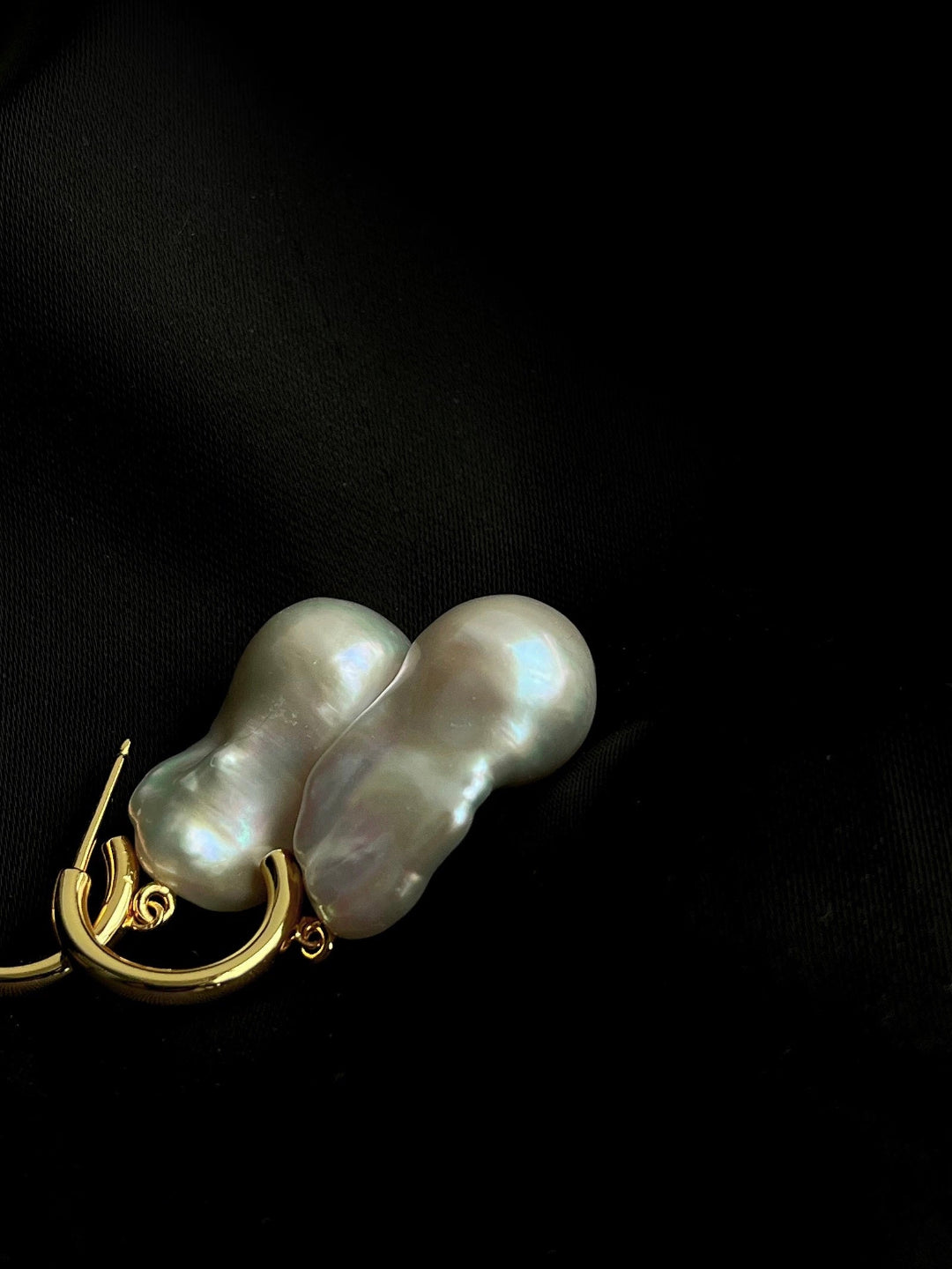 Irregular Large Baroque Pearl Drop Earrings GEMBEA JEWELRY