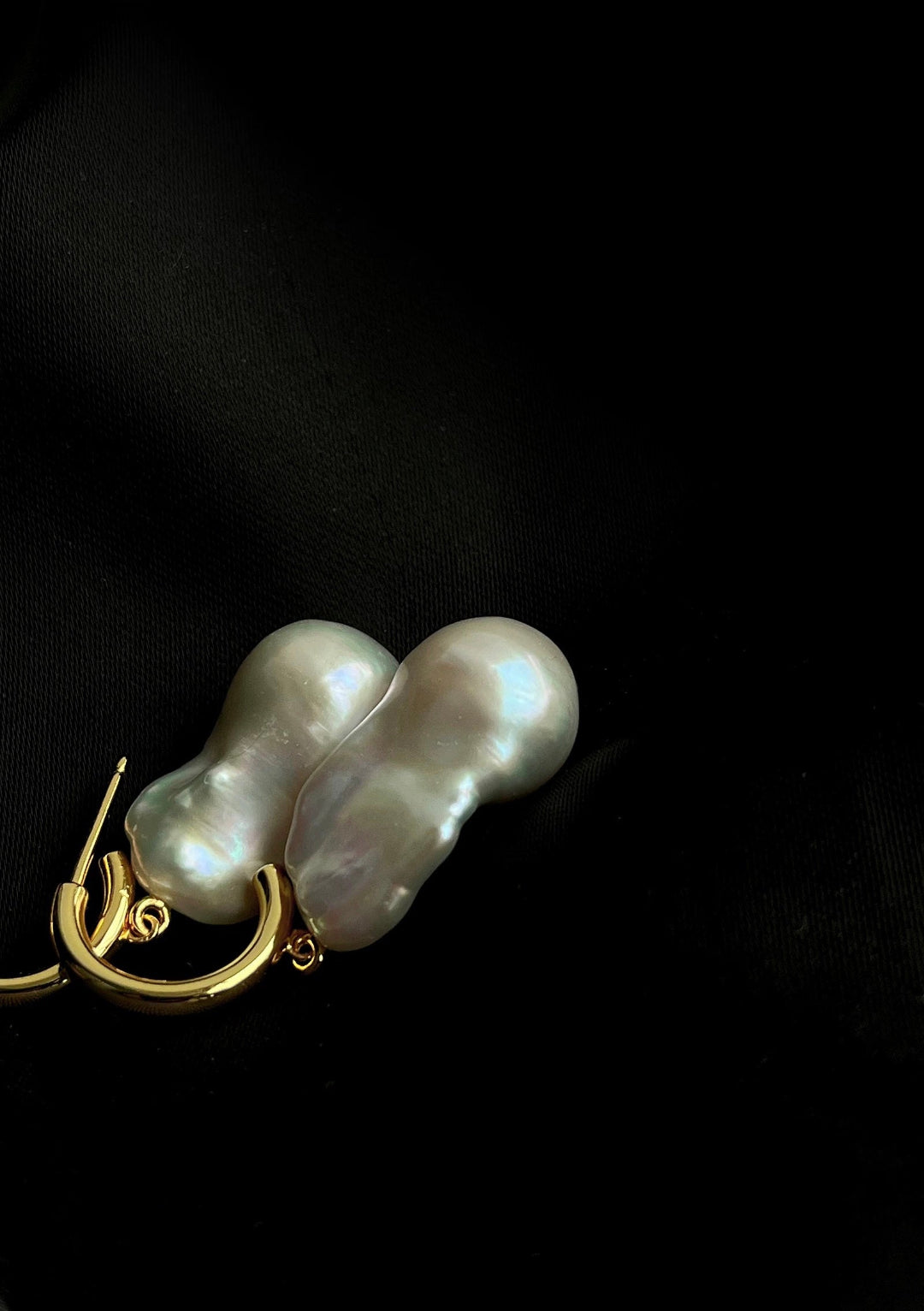 Irregular Large Baroque Pearl Drop Earrings GEMBEA JEWELRY
