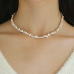 Irregular Baroque Pearl Beaded Necklace - Gembea Jewelry