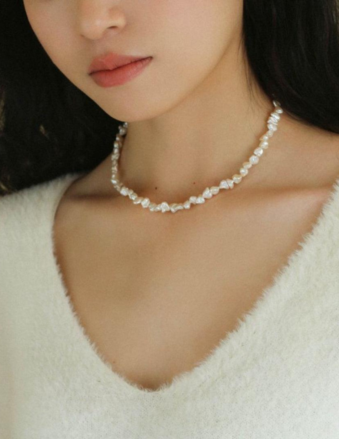 Irregular Baroque Pearl Beaded Necklace - Gembea Jewelry