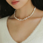 Irregular Baroque Pearl Beaded Necklace - Gembea Jewelry