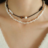 Irregular Baroque Pearl Beaded Necklace - Gembea Jewelry
