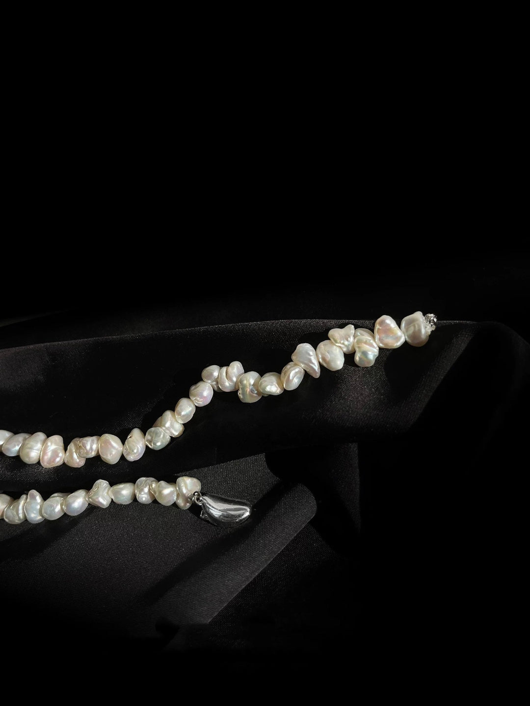 Irregular Baroque Pearl Beaded Necklace gembea jewelry