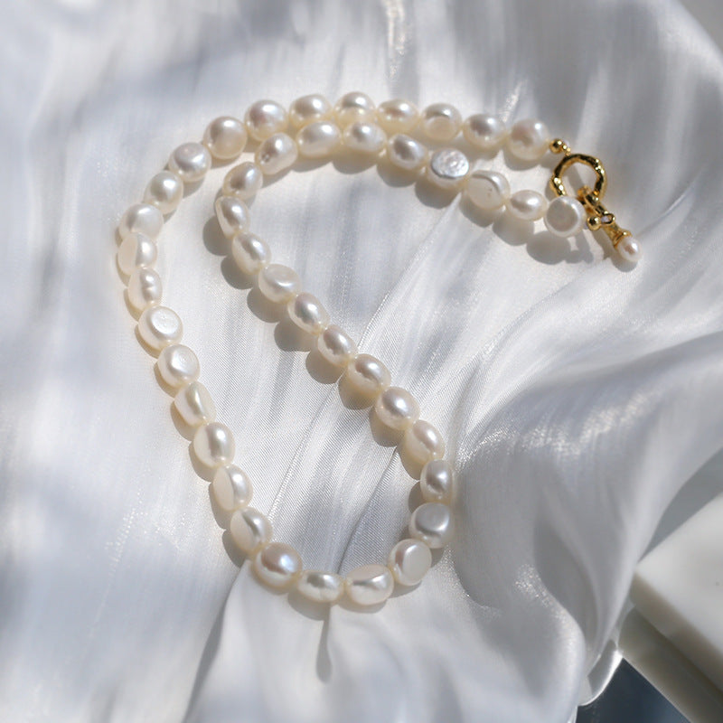 Irregular Baroque Pearl Choker Necklace gembea jewelry