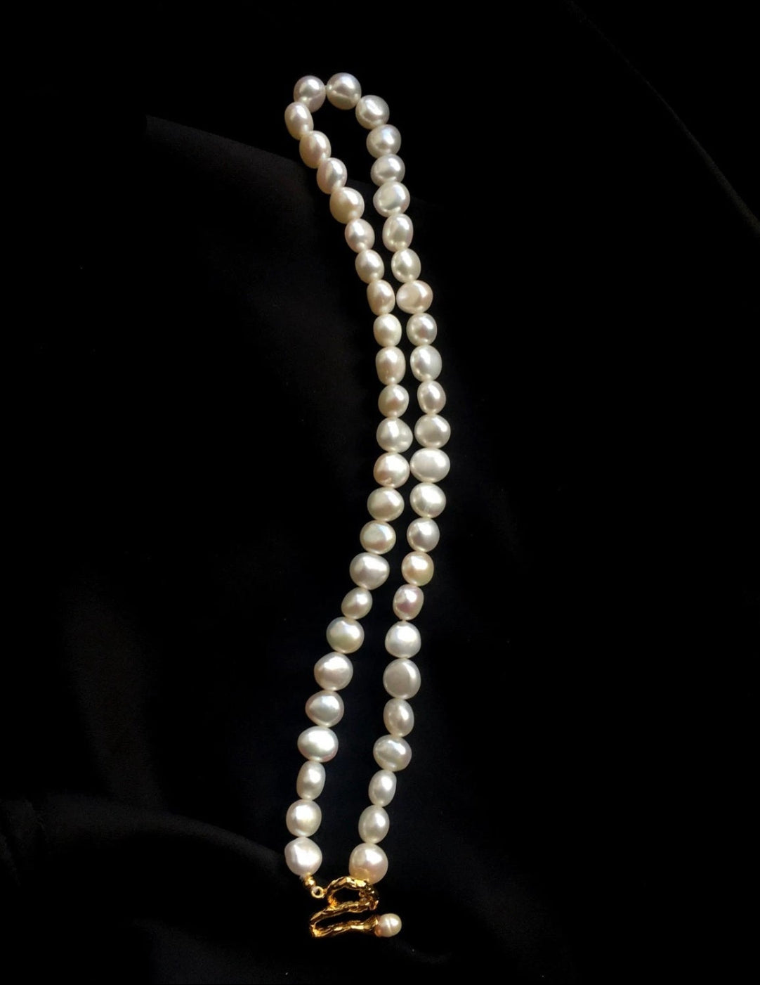 Irregular Baroque Pearl Choker Necklace gembea jewelry