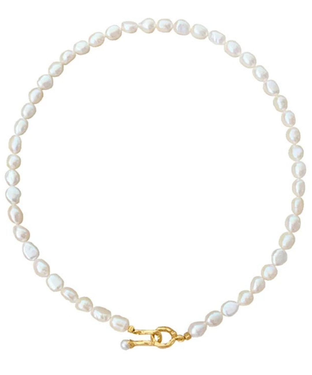 Irregular Baroque Pearl Choker Necklace gembea jewelry