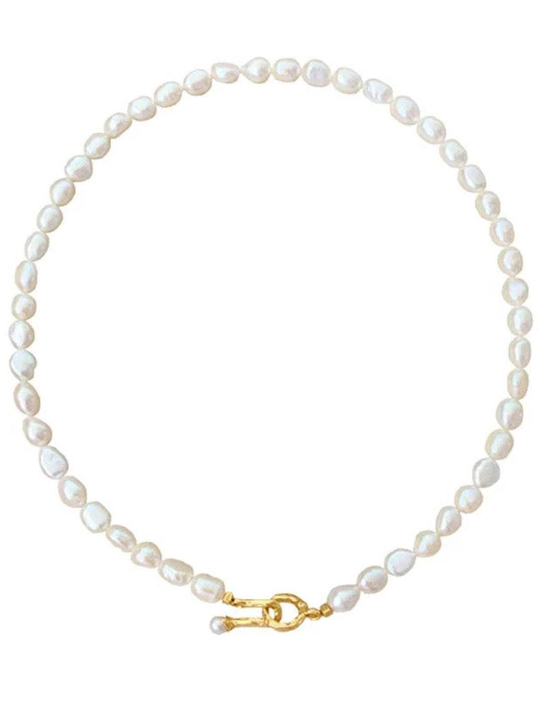 Irregular Baroque Pearl Choker Necklace gembea jewelry