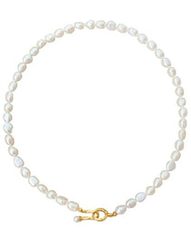 Irregular Baroque Pearl Choker Necklace gembea jewelry