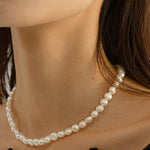 Irregular Baroque Pearl Choker Necklace gembea jewelry