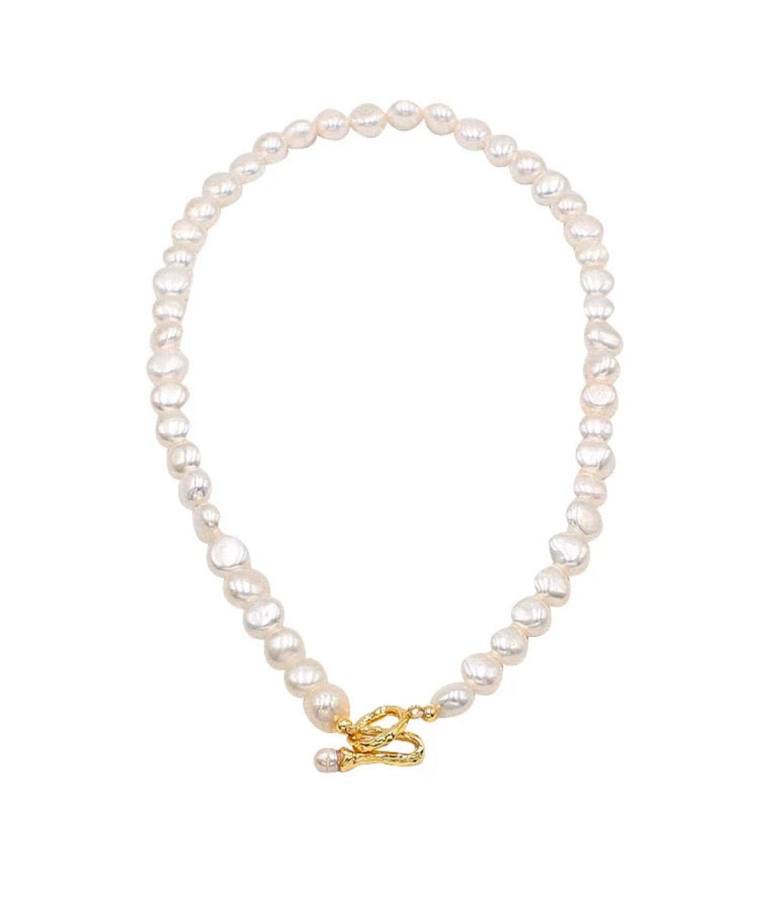 Irregular Baroque Pearl Choker Necklace gembea jewelry