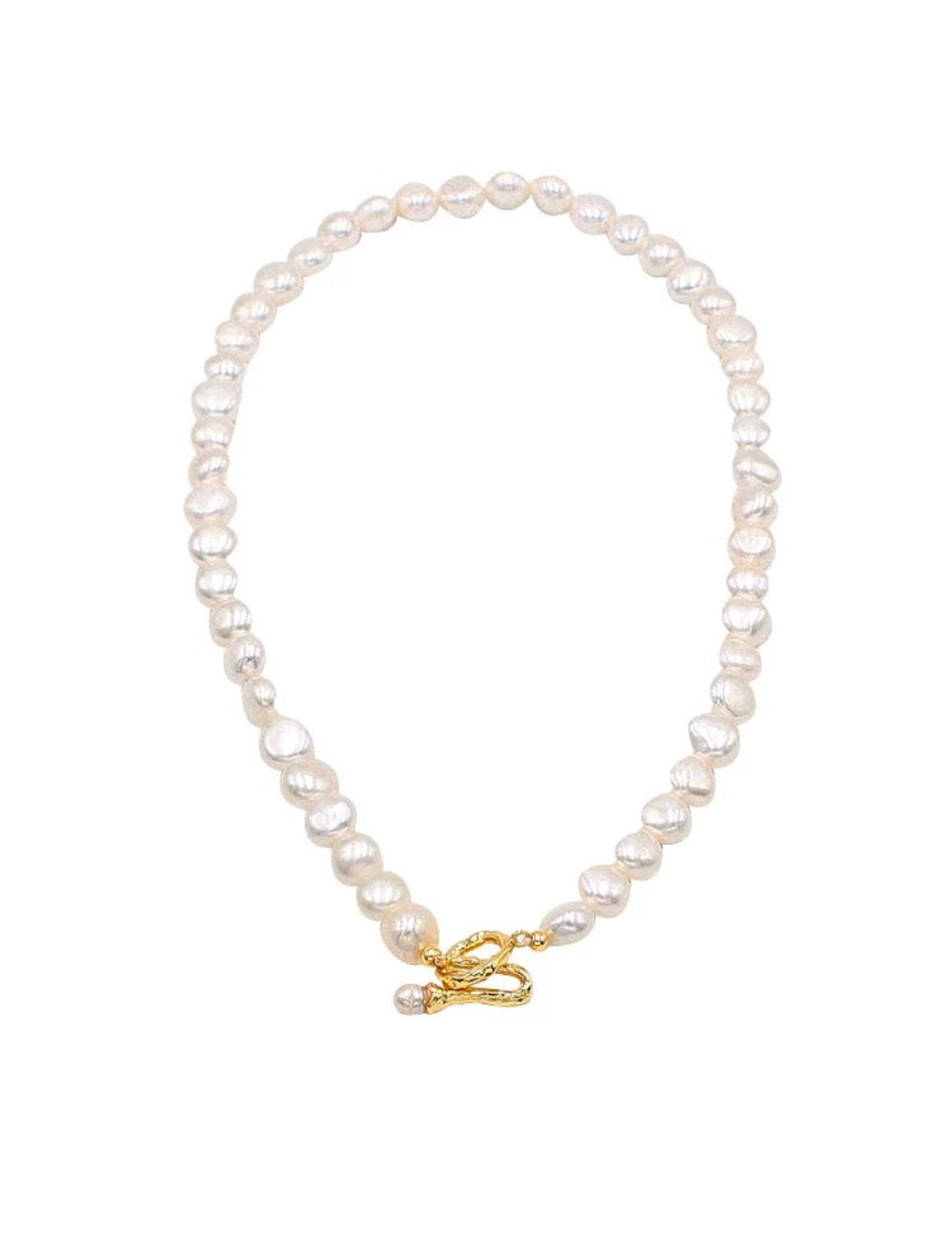 Irregular Baroque Pearl Choker Necklace gembea jewelry