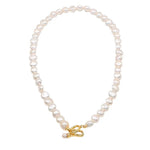 Irregular Baroque Pearl Choker Necklace gembea jewelry