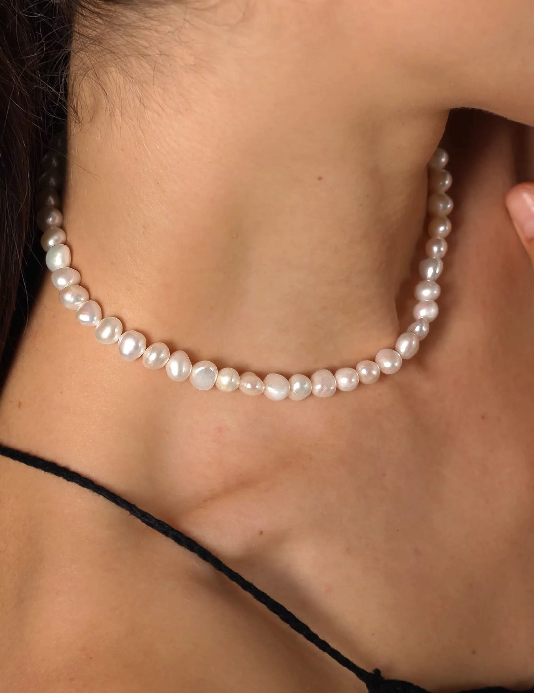 Irregular Baroque Pearl Choker Necklace gembea jewelry