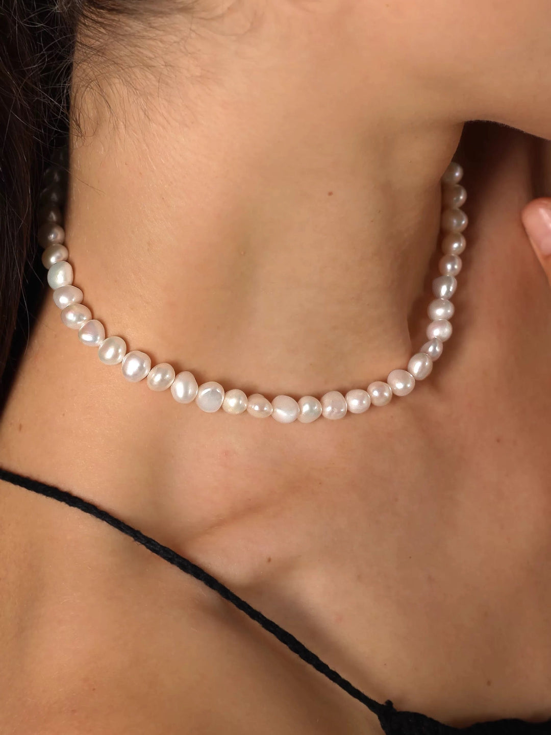 Irregular Baroque Pearl Choker Necklace gembea jewelry