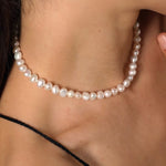 Irregular Baroque Pearl Choker Necklace gembea jewelry