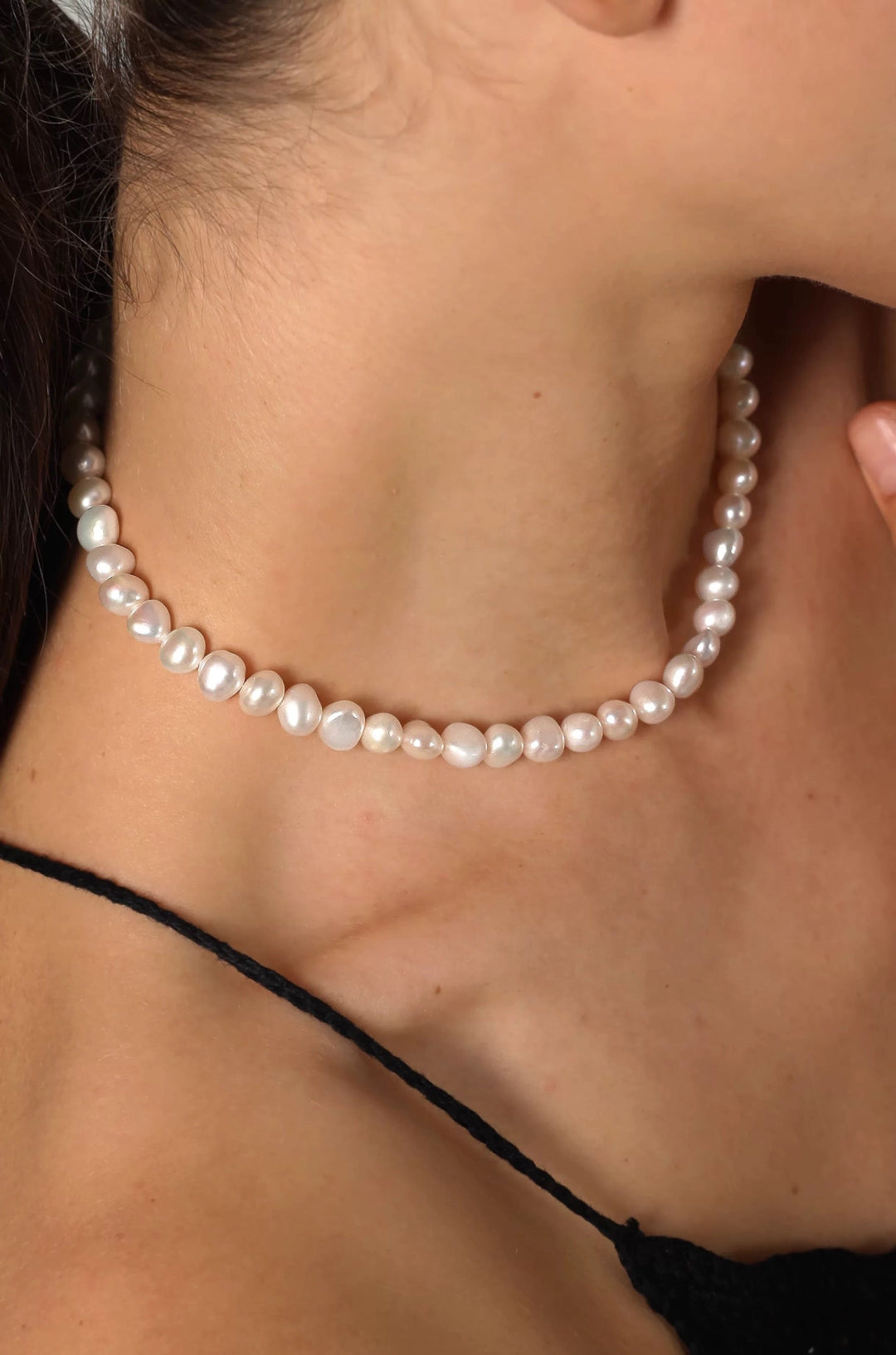 Irregular Baroque Pearl Choker Necklace gembea jewelry
