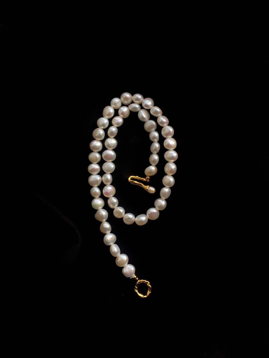 Irregular Baroque Pearl Choker Necklace gembea jewelry