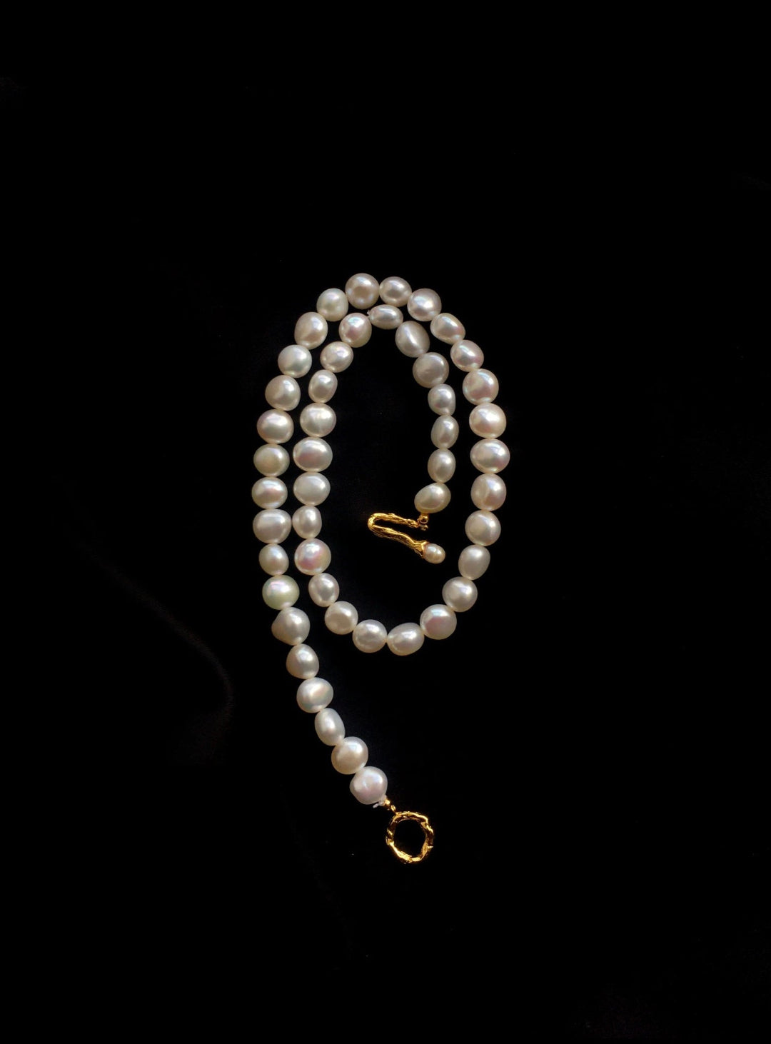 Irregular Baroque Pearl Choker Necklace gembea jewelry