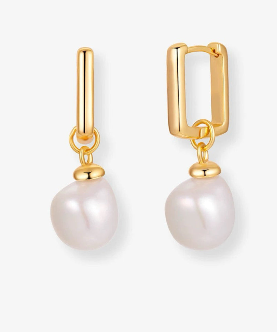 Irregular Baroque Pearl Drop Earrings gembea jewelry