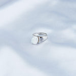 Irregular Baroque Pearl Wide Sterling Silver Ring - Gembea Jewelry