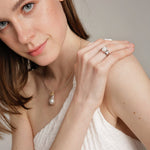 Gembea Jewelry Irregular Baroque Pearl Wide Sterling Silver Ring