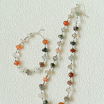 Irregular Colored Crystal Quartz Beaded Bracelet gembea jewelry