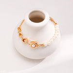 Irregular Diamond Chain and Pearl Bracelets - Gembea Jewelry