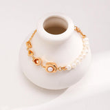 Irregular Diamond Chain and Pearl Bracelets - Gembea Jewelry