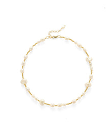 Irregular Genuine Baroque Pearl Necklace gembea jewelry