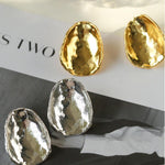 Irregular Geometric Metal Stud Earrings - Gembea Jewelry