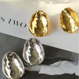 Irregular Geometric Metal Stud Earrings - Gembea Jewelry