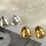 Irregular Geometric Metal Stud Earrings - Gembea Jewelry