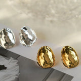 Irregular Geometric Metal Stud Earrings - Gembea Jewelry