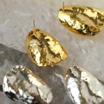 Irregular Geometric Metal Stud Earrings - Gembea Jewelry
