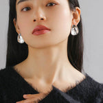 Irregular Geometric Metal Stud Earrings - Gembea Jewelry