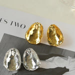 Irregular Geometric Metal Stud Earrings - Gembea Jewelry