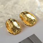 Irregular Geometric Metal Stud Earrings - Gembea Jewelry