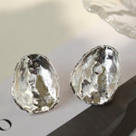 Irregular Geometric Metal Stud Earrings - Gembea Jewelry