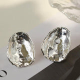 Irregular Geometric Metal Stud Earrings - Gembea Jewelry