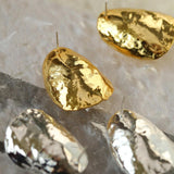 Irregular Geometric Metal Stud Earrings - Gembea Jewelry